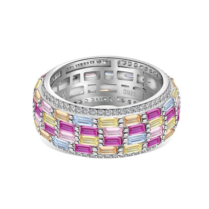 [CiCi]Radiant Colorful Radiant Cut Daily Ring