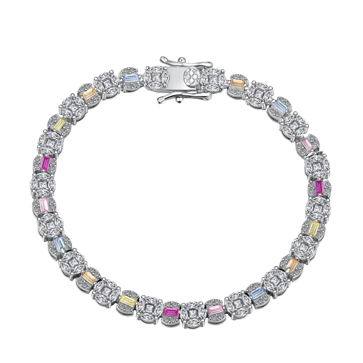 [CiCi]Dazzling Radiant Multi Cut Daily Bracelet