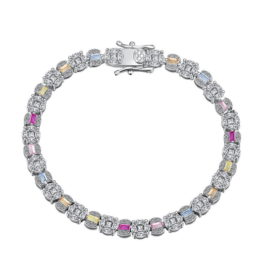 [CiCi]Dazzling Radiant Multi Cut Daily Bracelet