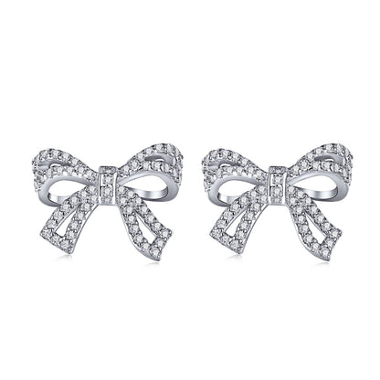 [CiCi]Dainty Bow Shape Earrings