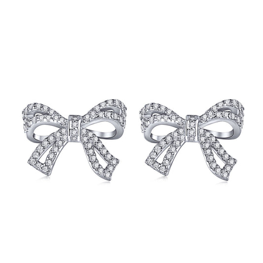 [CiCi]Dainty Bow Shape Earrings