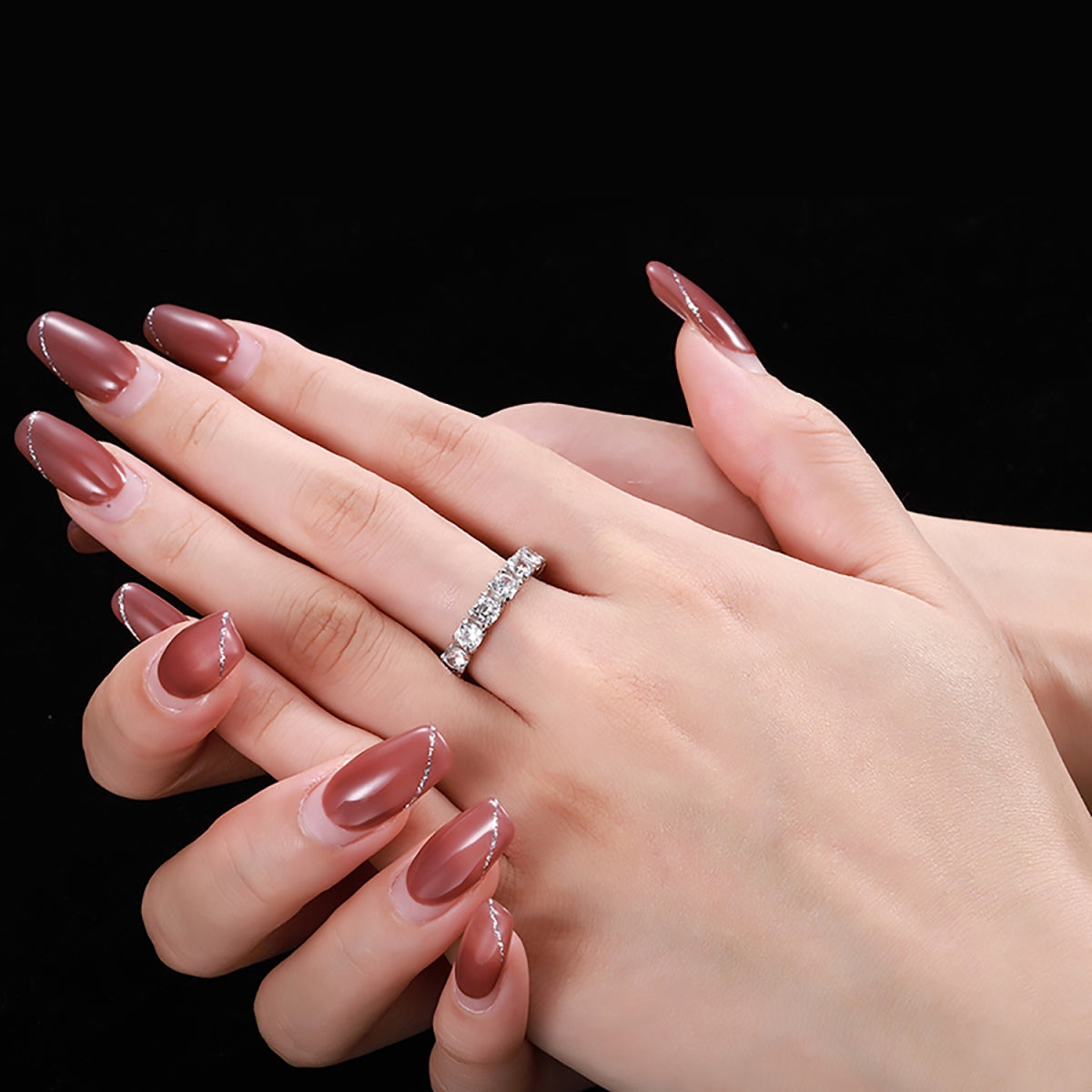 [CiCi]Eternity Round Cut Tennis Ring