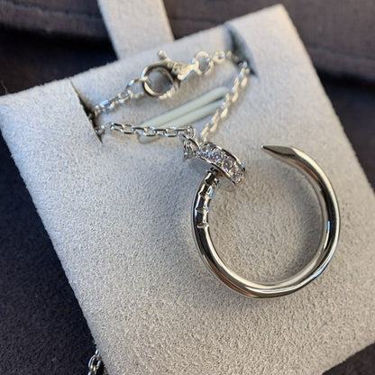 [CiCi]JUSTE NECKLACE SILVER DIAMONDS