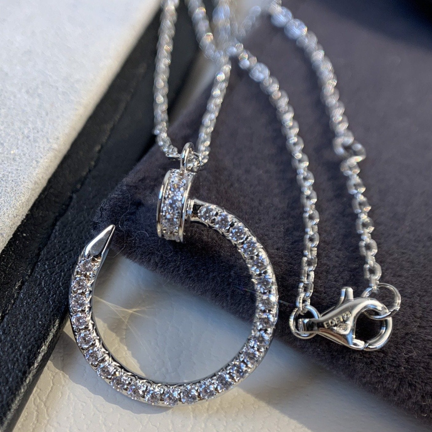 [CiCi]JUSTE NECKLACE SILVER DIAMONDS