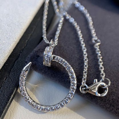 [CiCi]JUSTE NECKLACE SILVER DIAMONDS