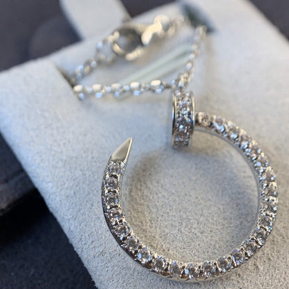 [CiCi]JUSTE NECKLACE SILVER DIAMONDS