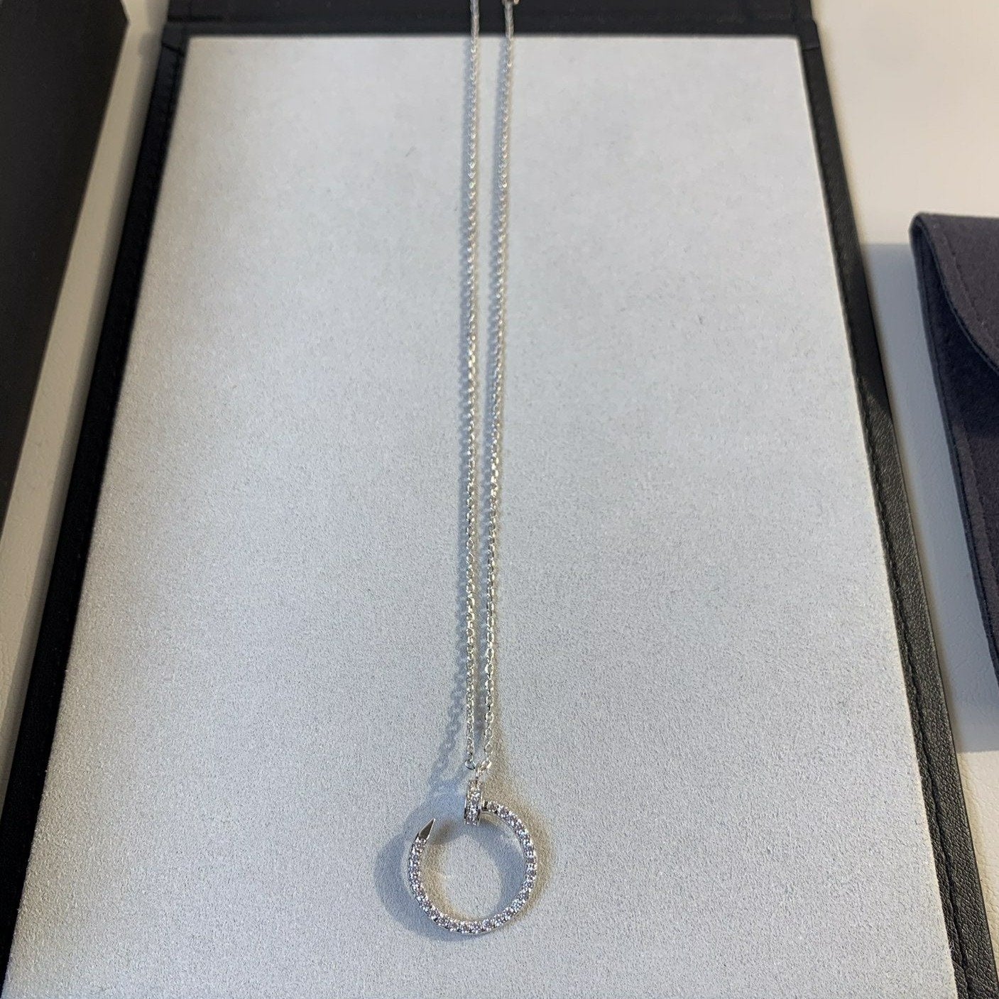 [CiCi]JUSTE NECKLACE SILVER DIAMONDS