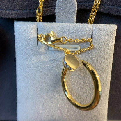 [CiCi]JUSTE NECKLACE GOLD DIAMONDS