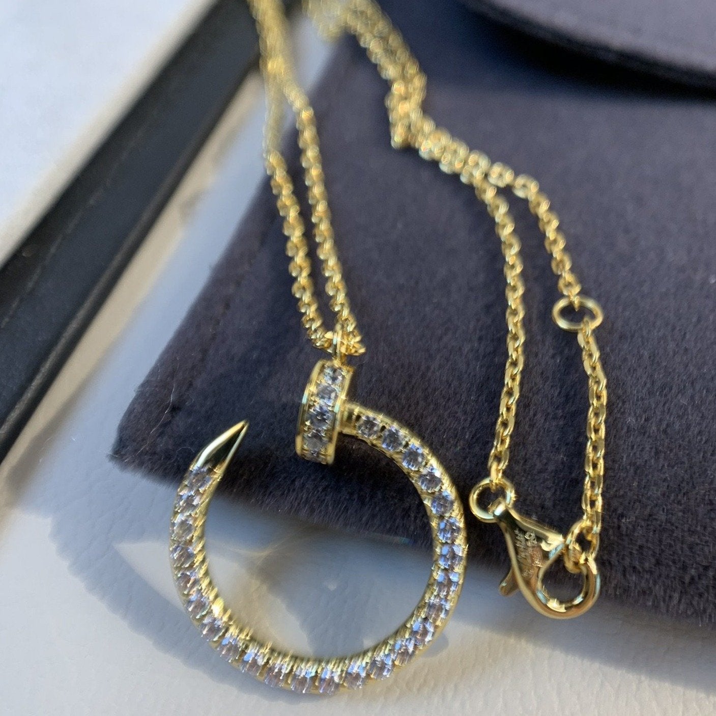 [CiCi]JUSTE NECKLACE GOLD DIAMONDS