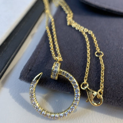 [CiCi]JUSTE NECKLACE GOLD DIAMONDS