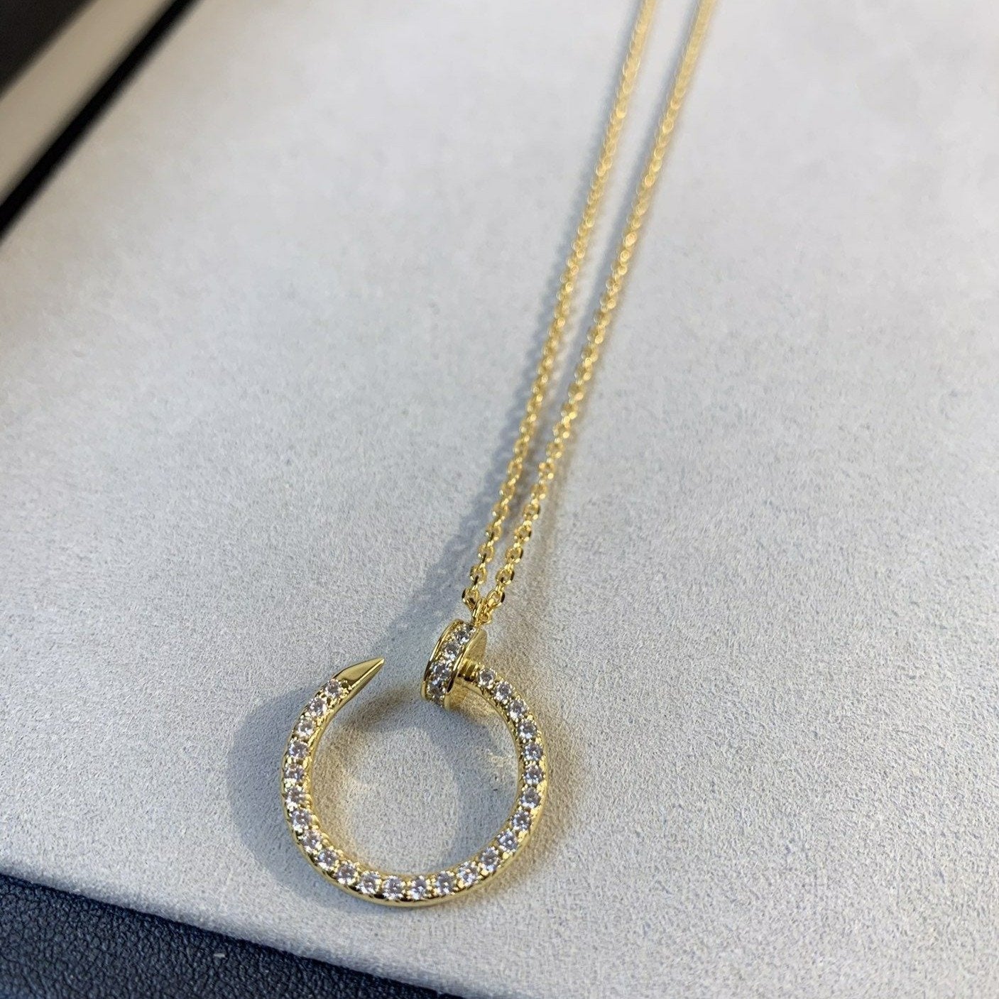 [CiCi]JUSTE NECKLACE GOLD DIAMONDS