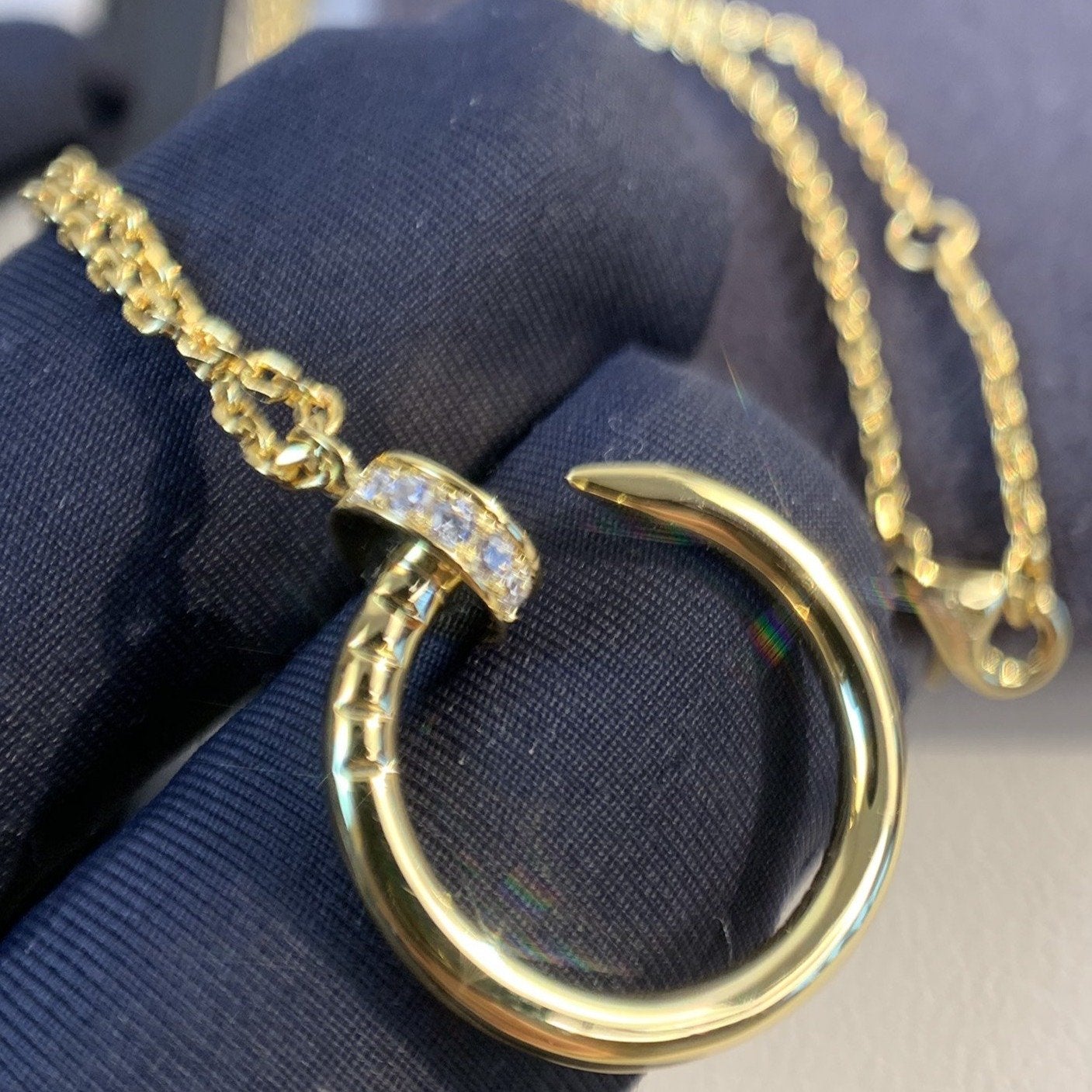 [CiCi]JUSTE NECKLACE GOLD DIAMONDS