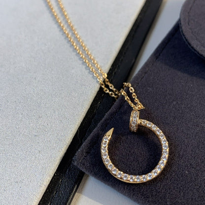 [CiCi]JUSTE NECKLACE PINK GOLD DIAMONDS