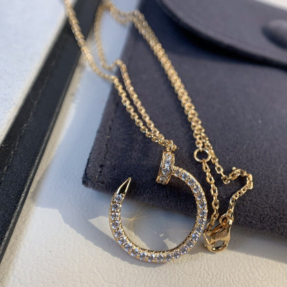 [CiCi]JUSTE NECKLACE PINK GOLD DIAMONDS