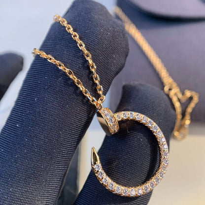 [CiCi]JUSTE NECKLACE PINK GOLD DIAMONDS