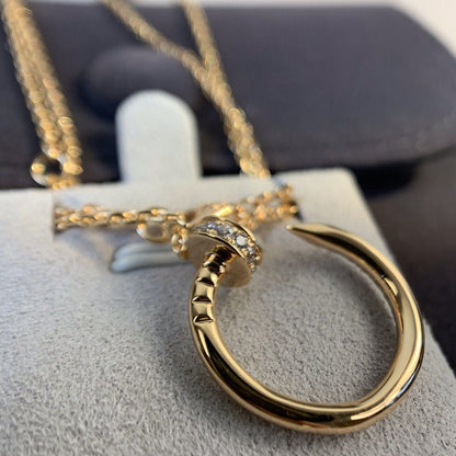 [CiCi]JUSTE NECKLACE PINK GOLD DIAMONDS