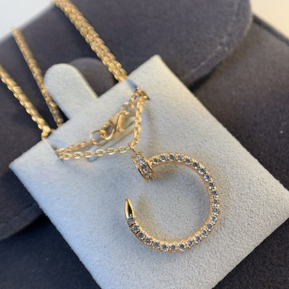 [CiCi]JUSTE NECKLACE PINK GOLD DIAMONDS