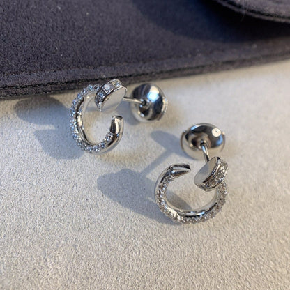 [CiCi]JUSTE EARRINGS SILVER DIAMONDS
