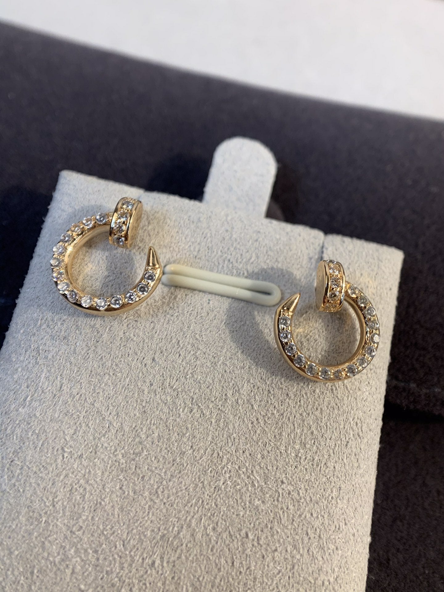[CiCi]JUSTE EARRINGS GOLD DIAMONDS