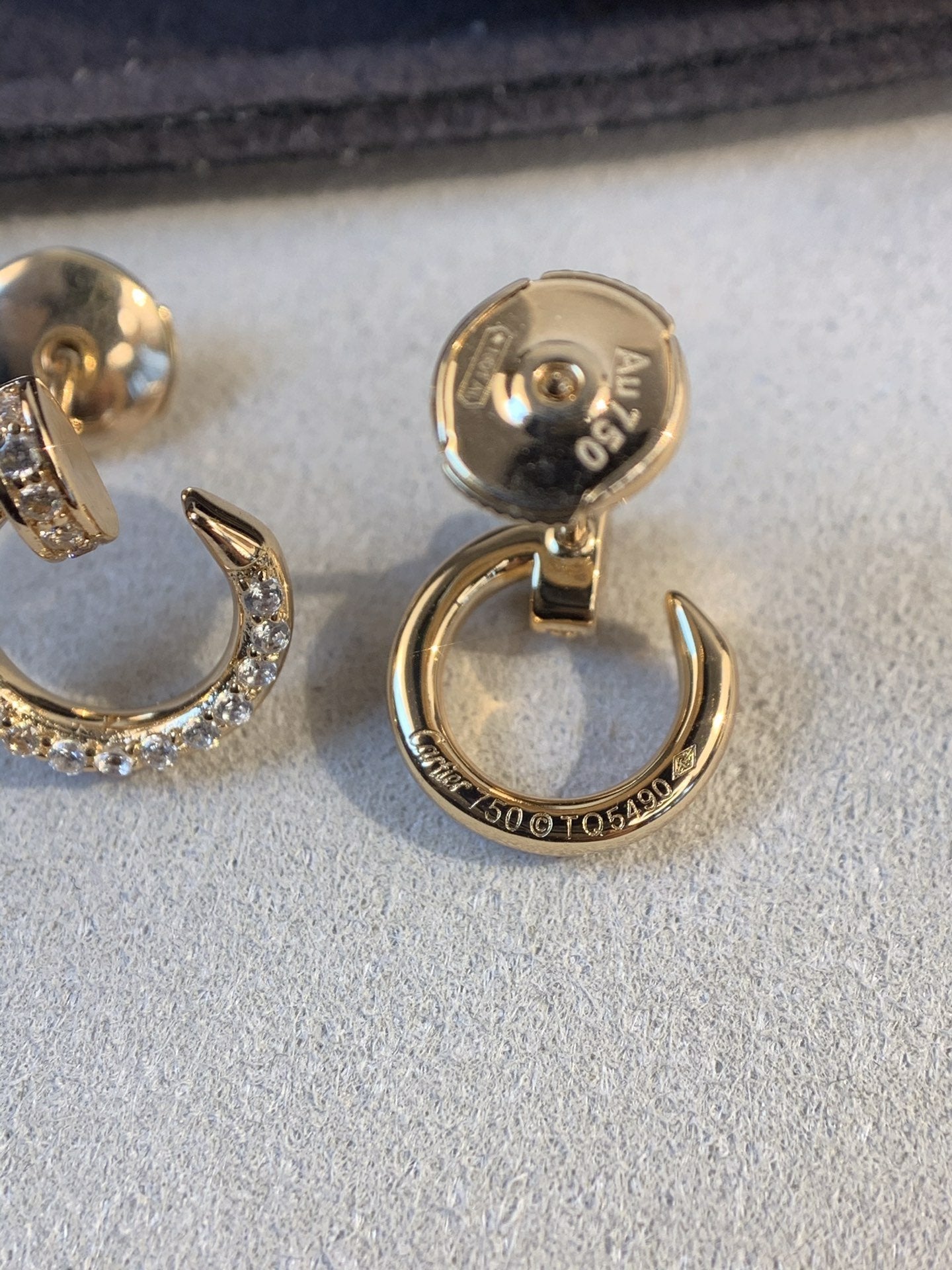 [CiCi]JUSTE EARRINGS GOLD DIAMONDS