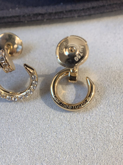 [CiCi]JUSTE EARRINGS GOLD DIAMONDS