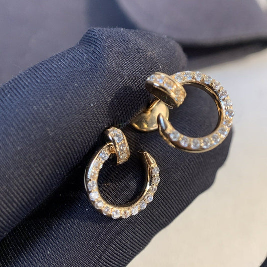 [CiCi]JUSTE EARRINGS GOLD DIAMONDS