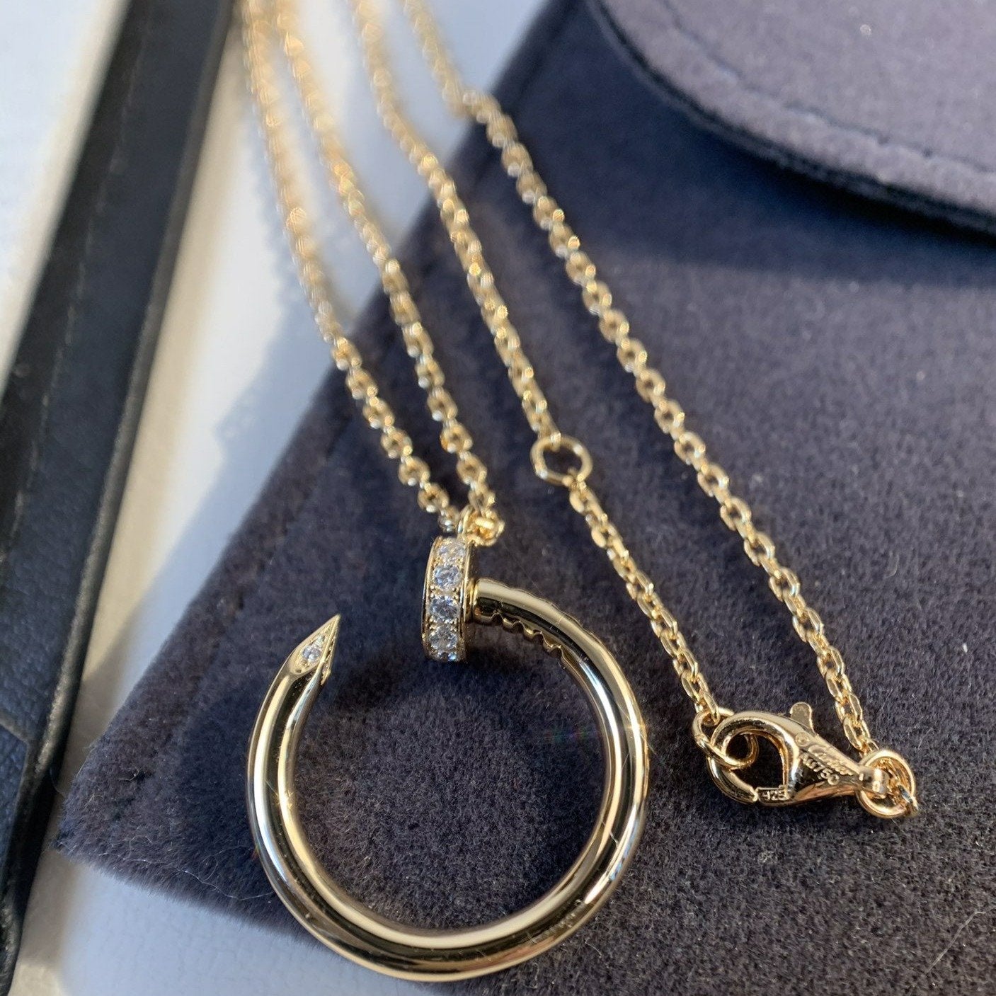 [CiCi]JUSTE NECKLACE PINK GOLD