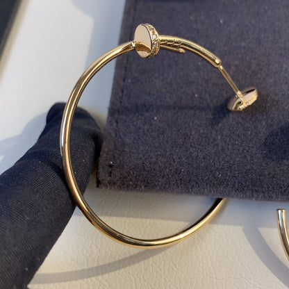 [CiCi]JUSTE EARRINGS GOLD DIAMONDS 1.8MM