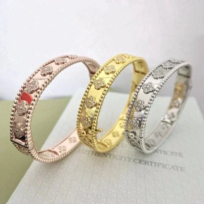 [CiCi]CLOVER BRACELET 8MM DIAMONDS