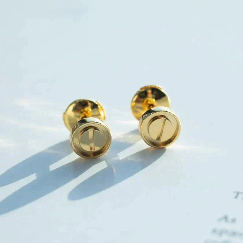 [CiCi]LOVE EARRINGS GOLD 10MM