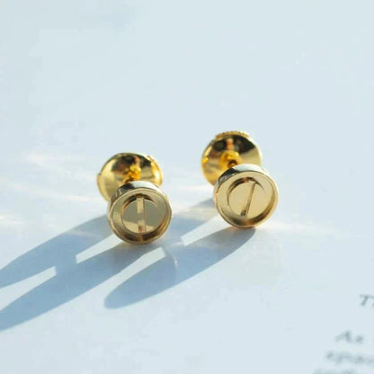 [CiCi]LOVE EARRINGS GOLD 10MM
