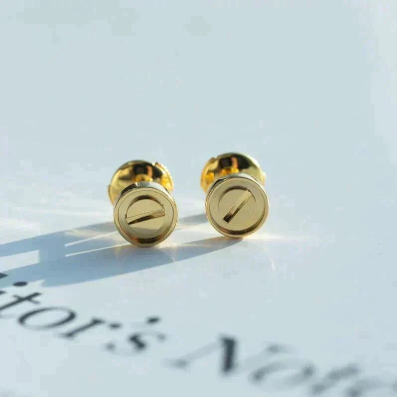 [CiCi]LOVE EARRINGS GOLD 10MM