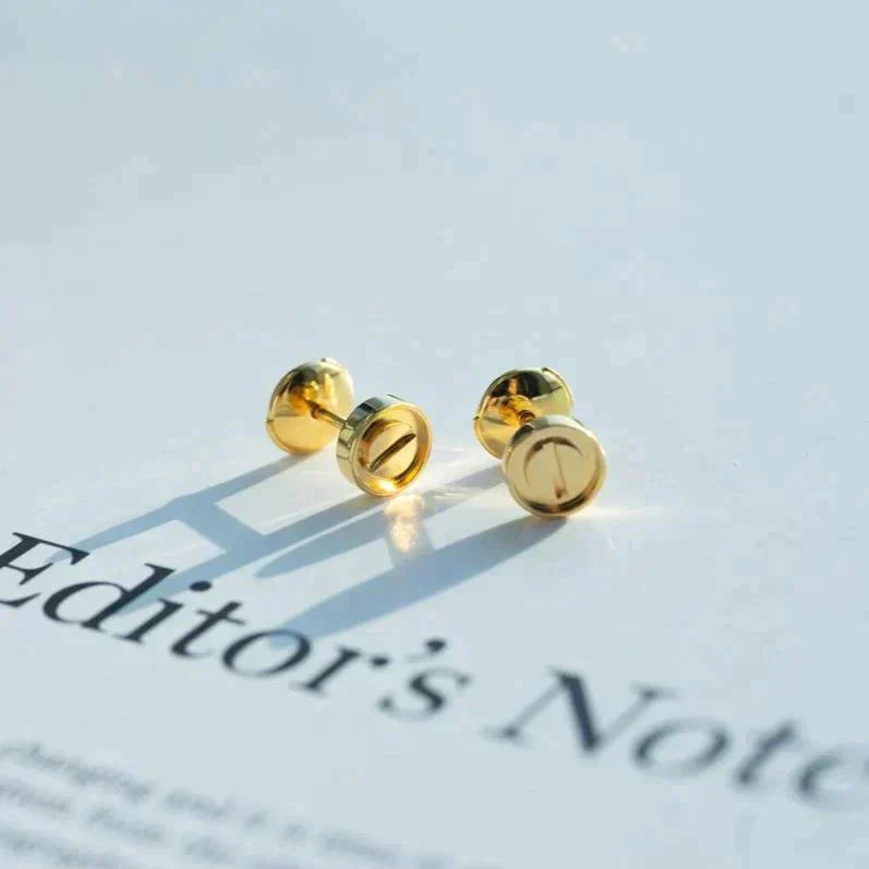 [CiCi]LOVE EARRINGS GOLD 10MM