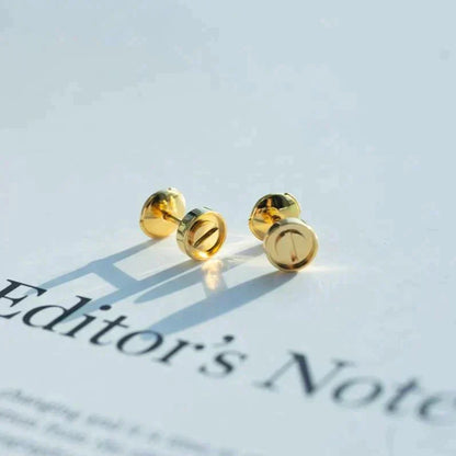 [CiCi]LOVE EARRINGS GOLD 10MM