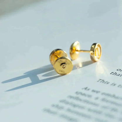 [CiCi]LOVE EARRINGS GOLD 10MM