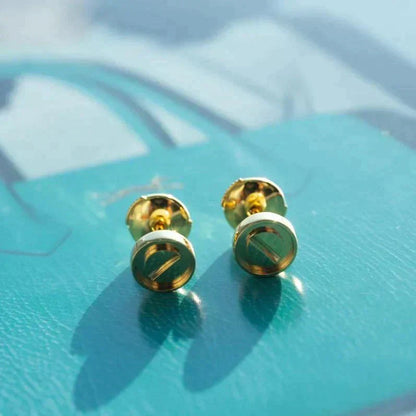 [CiCi]LOVE EARRINGS GOLD 10MM