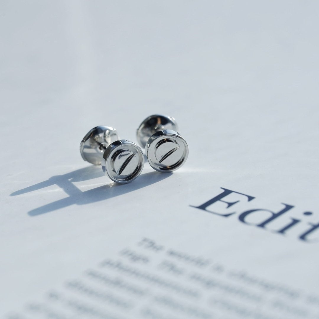 [CiCi]LOVE EARRINGS SILVER 10MM
