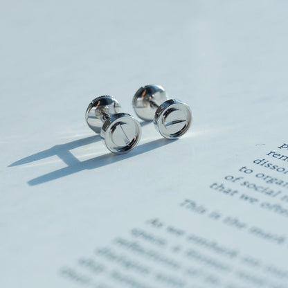 [CiCi]LOVE EARRINGS SILVER 10MM