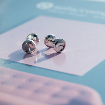 [CiCi]LOVE EARRINGS SILVER 10MM