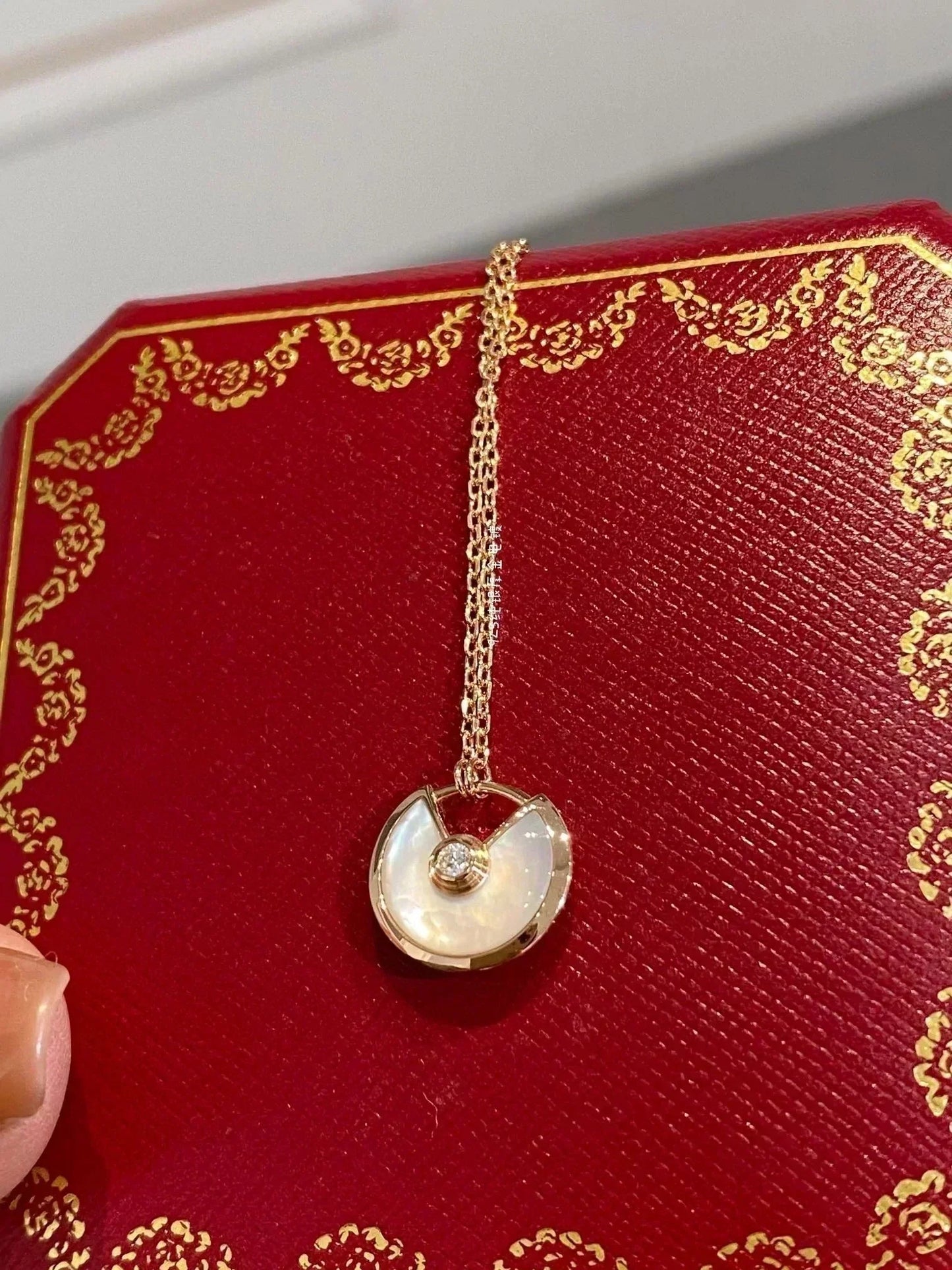 [CiCi]AMULETTE ROSE GOLD MOP NECKLACE