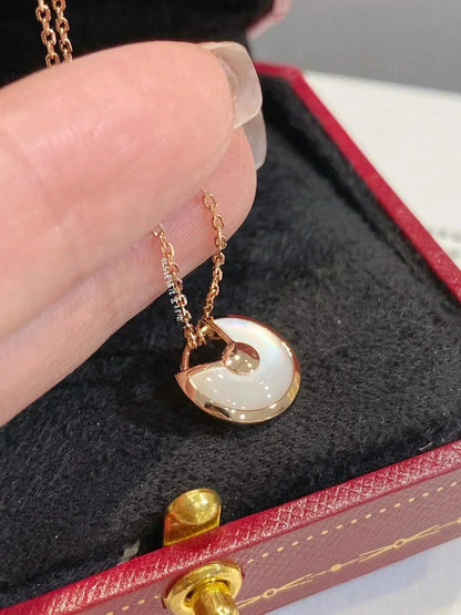 [CiCi]AMULETTE ROSE GOLD MOP NECKLACE