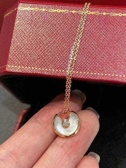 [CiCi]AMULETTE ROSE GOLD MOP NECKLACE