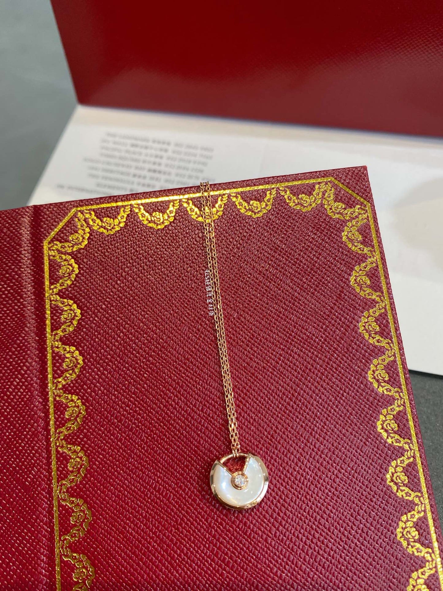 [CiCi]AMULETTE ROSE GOLD MOP NECKLACE