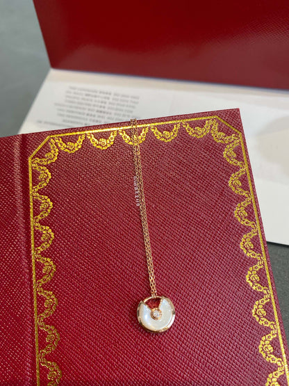 [CiCi]AMULETTE ROSE GOLD MOP NECKLACE