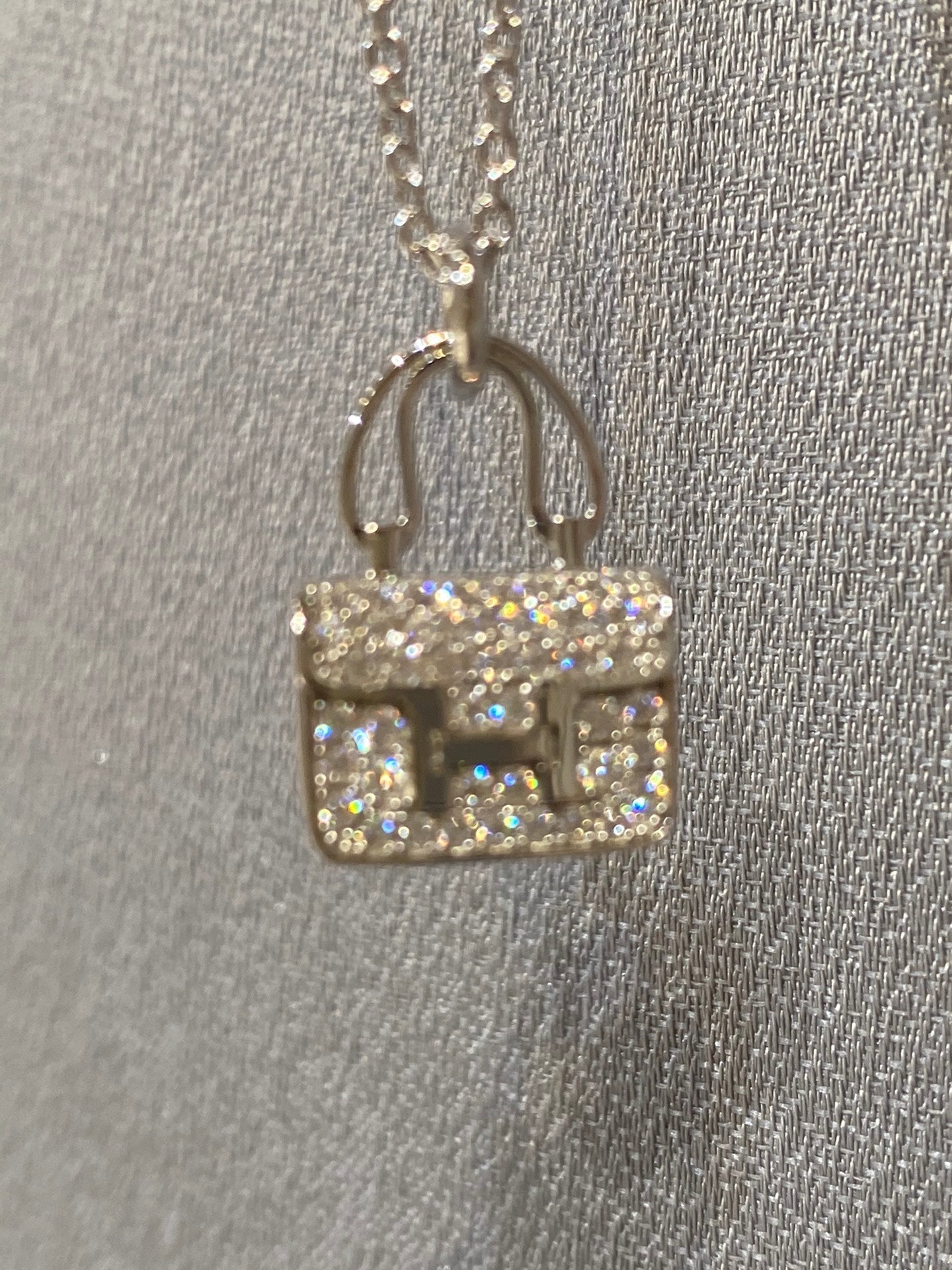 [CiCi]CONSTANCE PEDANT DIAMOND NECKLACE