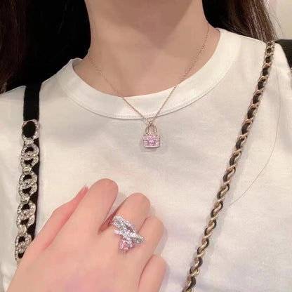 [CiCi]CONSTANCE PEDANT PURPLE DIAMOND NECKLACE