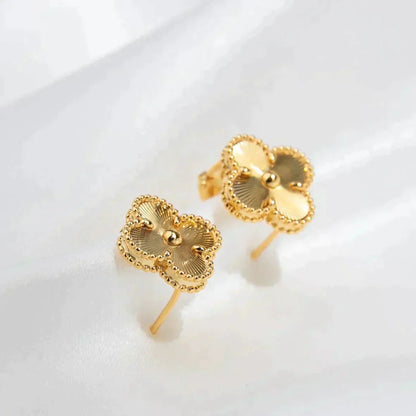 [CiCi]CLOVER MEDIUM 1 MOTIFS LASER EARRINGS