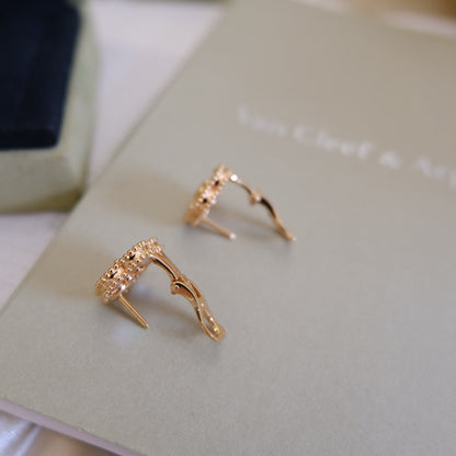 [CiCi]LUCKY PINK GOLD WHITE MOP EARRINGS