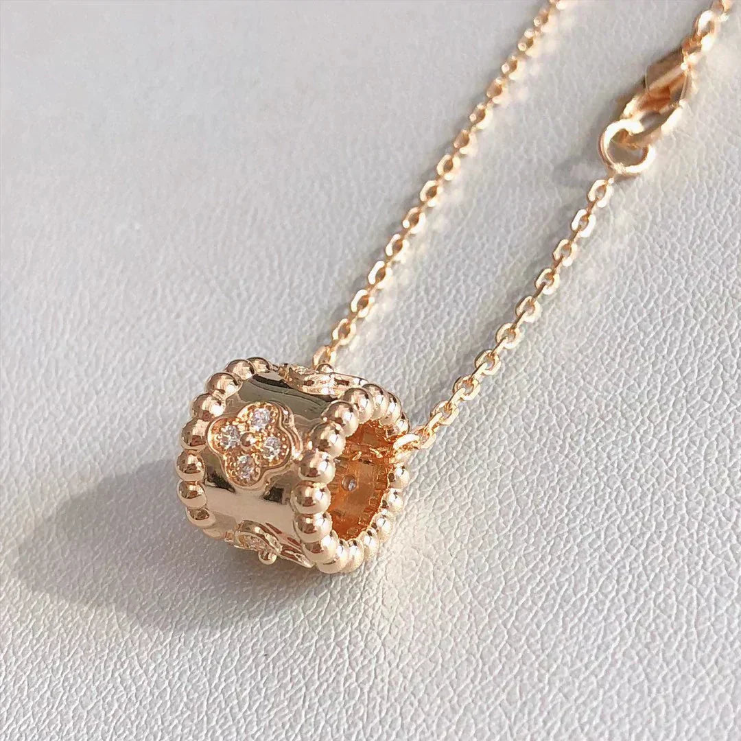 [CiCi]PERLEE PEDANT NECKLACE GOLD / ROSE GOLD