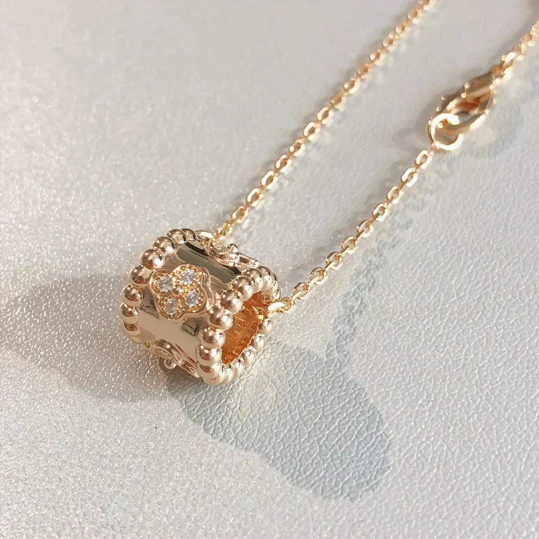 [CiCi]PERLEE PEDANT NECKLACE GOLD / ROSE GOLD